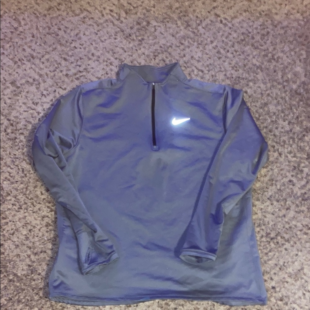 Nike Grey Running Quarter-Zip Pullover